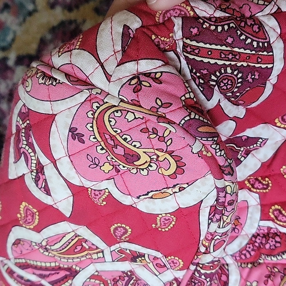 Vera Bradley Sweetheart Shoulder Bag in the Rosy Posies pattern. - Picture 14 of 14
